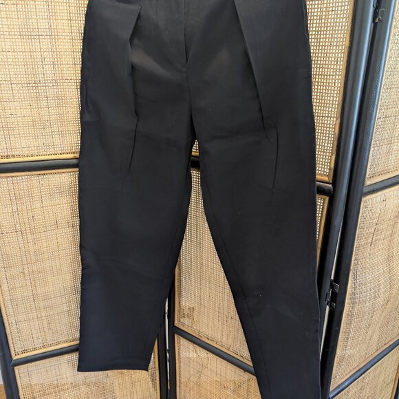 Classic Black Cotton Trousers (Good for Sunday, M, NWT) - Picture 4 of 4